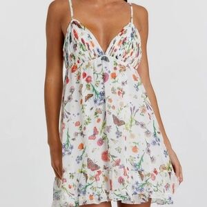 Mac Duggal Floral Mini Dress